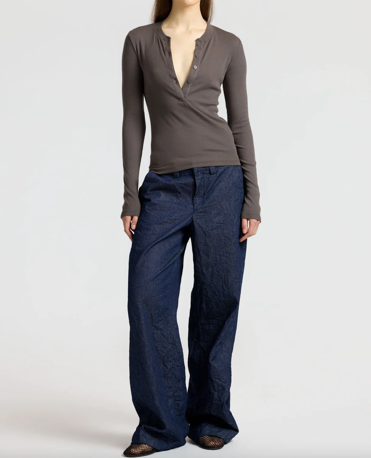 Verona Long Sleeved Henley - Image 9