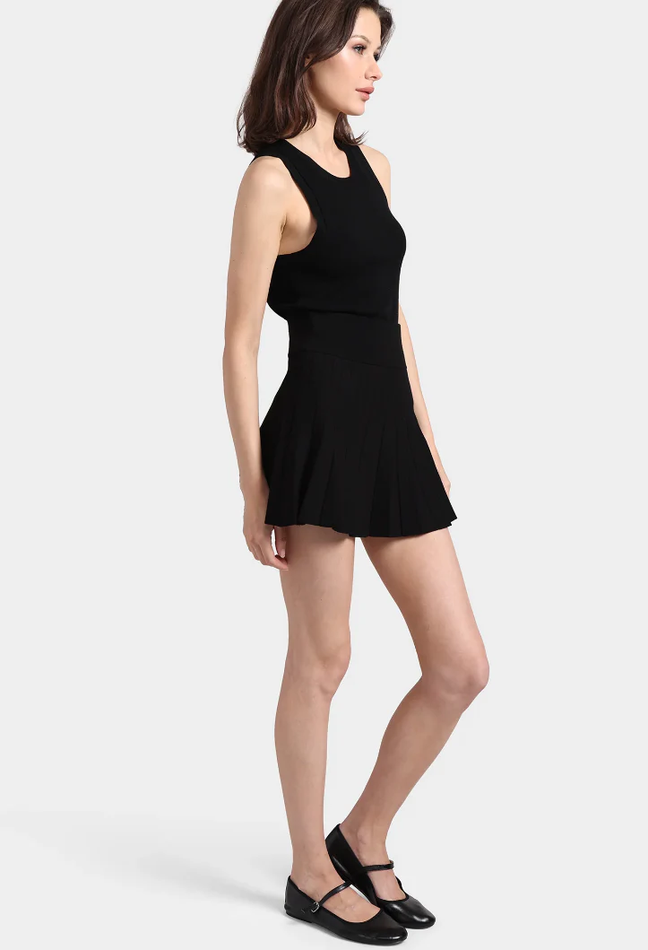Viscose Pleated Skort - Image 3