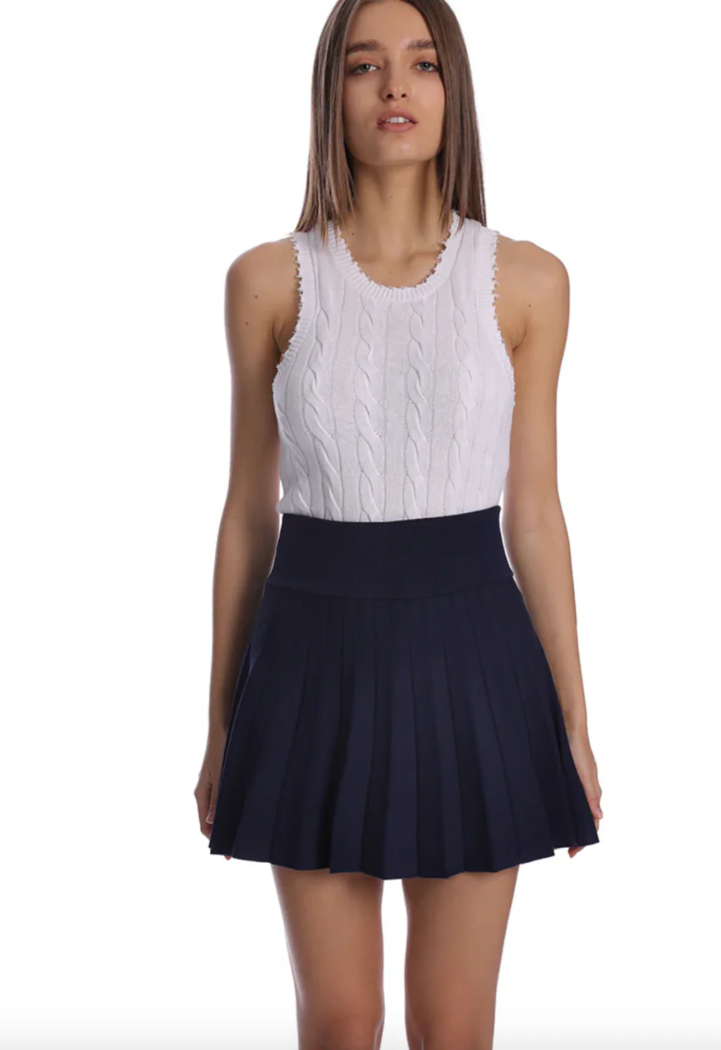 Viscose Pleated Skort - Image 7