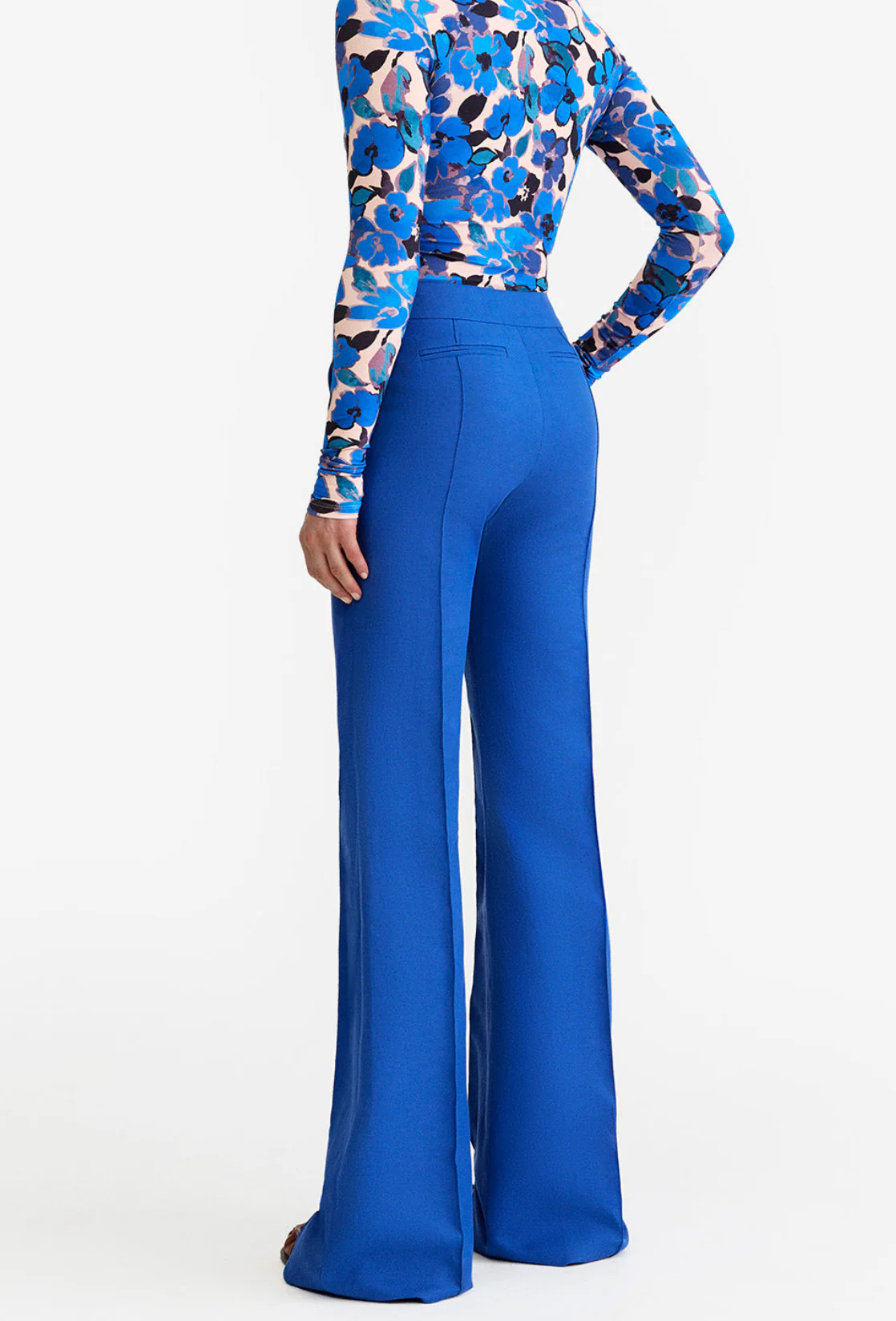 Wide Leg Pintuck Trouser - Image 2