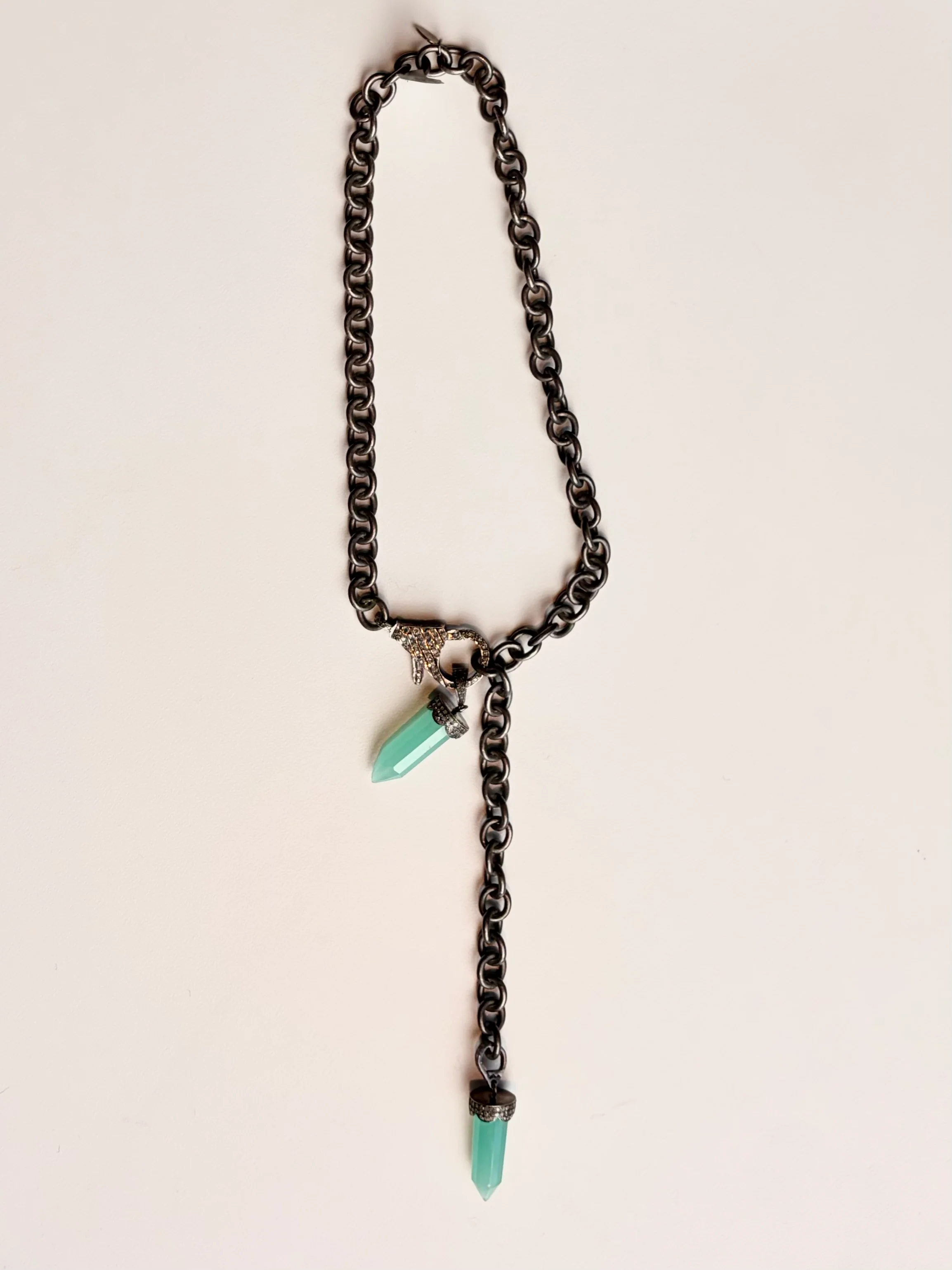 XL DI Lobster W/Double Chalcendony and DI Pendants - Image 4