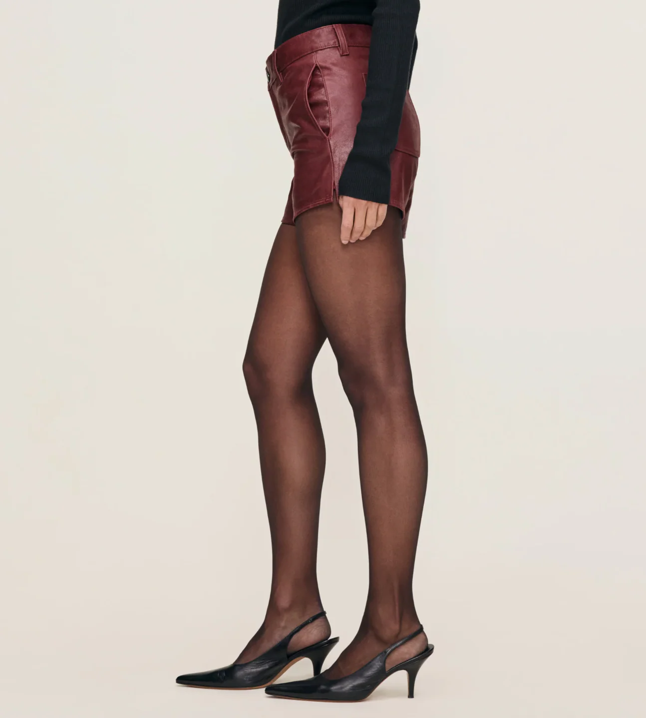 Zoie Short, Relaxed Vintage Leather - Image 3